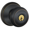 Schlage F Series Knob Set 716, Non-Handed, Antique Bronze Finish F80 GEO 716