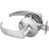 Yale 5400ln Cylindrical Lever Lockset, 2.75" Backset, 1.375 To 2.25" Thk Door, 1.25 X 4.875" Strike PB5401LN 626