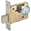 Arrow N Series Mortise Single Cylinder Deadbolt, A Keyway, Satin Chrome