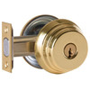 Arrow E Series  Double Cylinder Deadbolt, C Keyway, Bright Brass