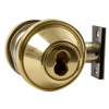 Arrow Db Series  Single Cylinder Deadbolt, 2-3/8-3/4 Backset, Bright Brass
