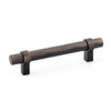 Richelieu 3-25/32-In Cabinet Pull Brushed Oil-Rubbed Bronze Metal 5-11/32-In