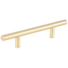 Richelieu Contemporary Steel Pull, 3 25/32 In 96 Mm Satin Brass