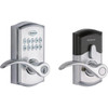 Kwikset 955 Smartcode Satin Chrome Electronic Deadbolt With Pembroke Lever And Smartkey Security