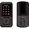 Kwikset Halo Matte Black Single Cylinder Keyless Entry Wi-Fi Enabled Deadbolt With Smartkey Security