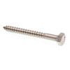 1/4 X 2-1/2 In. Hex Lag Screws (Ss) (25-Pack)