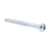 Wood Screws, Round Head, Phillips , Zinc, Package Of 25.