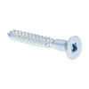 Wood Screws, Flat Head, Square ,zinc, Package Of 50