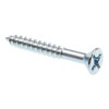 Wo Screws, Flat Hd, Phillips Dr, #10,zinc, Package Of 100