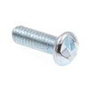 Machine Screws, One-Way, Round Hd, #8.,zinc, Package Of 100