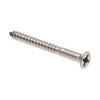Wo Screws, Flat Hd, Phillips Dr, #10 , Ss, Package Of 5