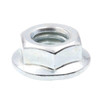 Flange Nuts, Serrated,.-18, Zinc Steel, Package Of 25