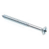 Wo Screws, Flat Hd, Phillips Dr, #8 ,zinc, Package Of 100..