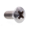 Machine Screws, Oval Hd, Phillips Dr, #8 , Ss, Package Of 25