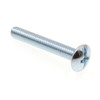 Machine Screws, Truss Hd, Phil/ Slot Com, #8 ,zinc, Package Of 100.