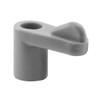 Make 2 Fit Plastic Screen Clip, Gray, Package Of 100
