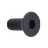 Skt Cap Scws, Flat Hd, Hex Dr, #10 Blk , Package Of 50