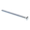 Carriage Bolts, 6 In., A307 Zc, Package Of 15