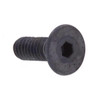 Skt Cap Scws, Flat Hd, Hex Dr, #8 Blk , Package Of 50