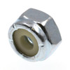 Nylon Insert Lock Nuts, #10-24, Grade 2 Zinc Plated Steel (50 Pack)