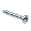 Sms, Self-Tap, Fh, Slot Dr, #6 X 3/4 In, Ss, Package Of 2