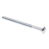 Carriage Bolts, A307 Grade A Zc Stl, Package Of 10