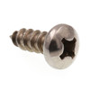 Sms, Sf-Tap, Pan Hd, Phil Dr, #12, Grade 18-8 Ss, Package Of 100