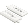 Tilt Latch Pair, Wt Plast Const, Spg-Loaded,hole Centers Package Of 2