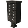 Florence Mfg Cbu 16 Door Cluster Box Mailbox Unit With Vogue Classic Accessories, Dark Bronze
