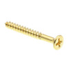 Ws, Flat Hd, Phil Dr, #4 X 1 In., Solid Brass,package Of 100