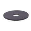 Fender Washers, X 1-. Od, Blk Neoprene,package Of 10