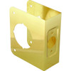 1.75 X 3.88 In Brass Entry/Deadbolt Recessed Door Repair Cover (Polished Brass)