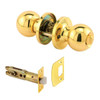 Privacy Knob, Fits 2-3/8 In. And 2-3/4 In. Backset, Rd, Brs