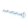 Wood Sws, Fh, Slot Dr, #14 X 2-1/2 In, Zc Sl, Package Of 25