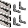 Make 2 Fit Screen Frame Kit, 5/16 In X 3/4 In, 36 In X 36 In, Alum, Mill