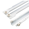 Drawer Slide Kit, 23-3/4in, Stl Tracks, Wt Powder Coat 1-Set