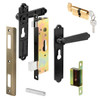 Sec Screen Or Storm Dr Lever Set, Lk Cylinder Black
