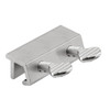 Defender Sec Sliding Dr Lk, Double Screws, Alum