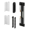 Defender Security Patio Door Db Lk, 8in, Steel Bar, Surface, Black Trim