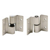 Sentry Surface Mt Hinge Set, Left In/ Right Out, W/ Fasteners, Ss.
