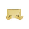 Design House Millbridge Double Robe Hook, Polished Brass Finish