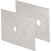 Wingits Contour Oval Curved Shower Rod Cover Plate Satin Stainless Pair Of 2