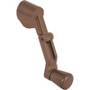 Casement Folding Crank Le, 2-3/4in W, Die Cast Zinc, Bronze