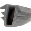 Make 2 Fit 0.23in X 200 Ft. Gray Vinyl Glass Glazing Channel