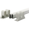 36in L Stl Reinforced Wt Vinyl Push Bar Hinged Swinging Screen Drs