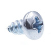 Sheet Metal Screws, #4 X 1/4in, Zc Steel, Package Of 50