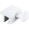 Sliding Window Economy Lock, Extruded Alum, 1in, White, Package Of 4