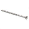 Hex Lag Screws, 3/8in X 6in, A307 Galv Steel, Package Of 50