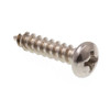 Sheet Metal Screws, #6 X 5/8in, Gr 18-8 Ss, Package Of 100