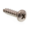 Sheet Metal Screws, #10 X 3/4in, Gr 18-8 Ss, Package Of 100